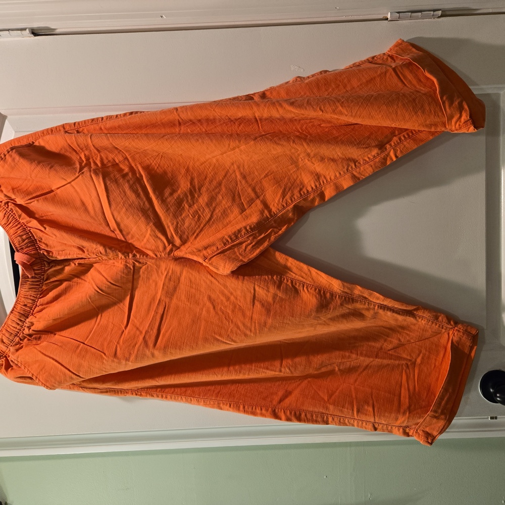 Lane Bryant capri crop pant orange 🍊 euc size 18/20